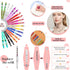 Geyee 300 Pcs Plastic Beadable Pen Set, 20 Bead Ballpoint Pen, 40 Extra Refill, DIY Bead Pen for Back to School Supplies