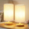 Fenmzee Small Lamps Set of 2 - Inline Control, Bedside Table Lamp