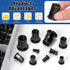 Glarks 250pcs Set M3 M4 M5 M6 M8 M10 M12 Thread Half Hexagonal Rivet Nuts Black Zinc Plated Carbon Steel Flat Head