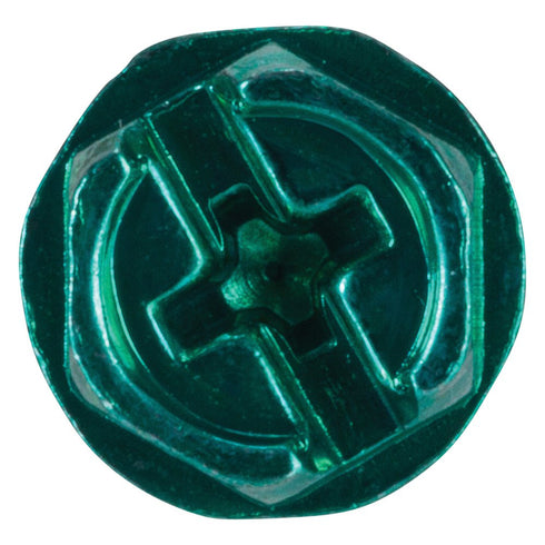NSI GSH Solid Wire Grounding Hex Head Screw, Green, Pack of 100 for Electrical Applications