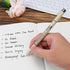 Extra Fine Point Writing Pens: 6 Black Ultra Thin 0.25mm No Bleed Gel Felt Ink Markers for Bible Journaling