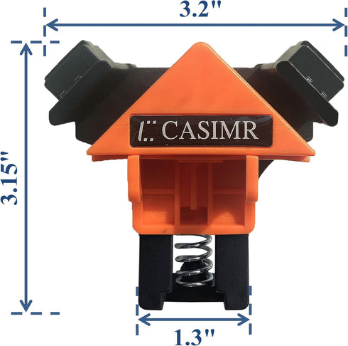 90 Degree Corner Clamp, 4 Pack Adjustable Single Handle Spring Loaded Right Angle Clamp