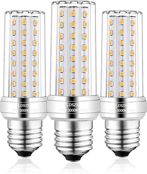E26 LED Bulbs, 20W LED Corn Light Bulb, 150W Equivalent, 2000lm, Warm White 3000K, E26/E27 Base, 3 Pack