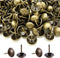 500Pcs BetterJonny Upholstery Tacks, Decorative Furniture Nails Pins, 17X11MM Bronze Metal Thumb Tacks