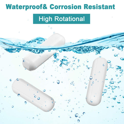 PTFE Magnetic Stirrer Mixer Stir Bar Set, White Color Laboratory Bar, Stir Plate Magnet (25 mm/1 Inch and 30 mm/1.18
