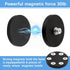 QUYLIXX 10Pcs 30LBS M5 1.69 Inch Rubber Coated Anti-Scratch Mounting Magnets, Neodymium Magnet Base with Threaded