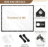 6x8ft 14Mil Grommets Tearproof Clear Vinyl Tarp Thickened Heavy Duty Clear Tarps with Reinforced Edges for Greenhouse