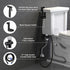 HSEAREA Steel Bidet Sprayer for Toilet Handheld for Cloth Diapers, Bathroom Jet Kit with Explosion-Proof Hose, Great