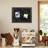 Black Felt Memo Bulletin Board with Frame, 17x13 inches Pin Board for Home Office School Wall Decor