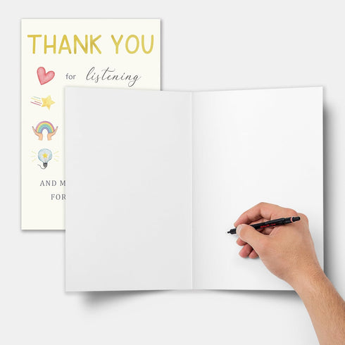 Cheeklee Thank You Card for Teacher Mentor Coach, Appreciation Greeting for Guidance, Support, and Inspiration