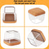 24 1-2/5" 1-4/5") Pcs Extra Large Square Chair Leg Floor Protectors, Silicone Chair Leg Protectors for Hardwood Floors