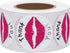 Hybsk Thank You Pink Kissing Lips Envelope Seals Stickers, Total 300 Per Roll