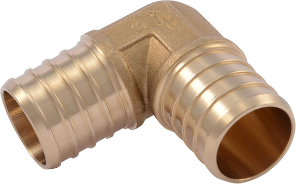 SharkBite 1 Inch Crimp 90 Degree Elbow, Brass Plumbing Fitting for PEX Pipe, PE-RT