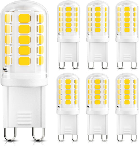 DiCUNO G9 LED Bulb, 4000K Natural White, LED G9 Light Bulbs 4W,