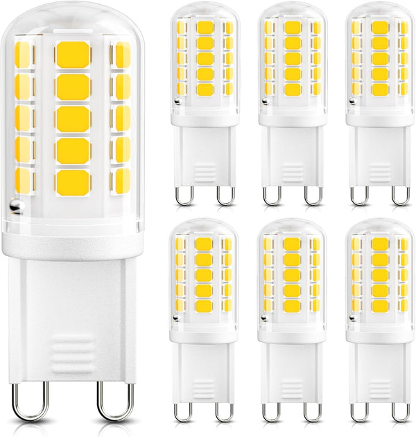 DiCUNO G9 LED Bulb, 4000K Natural White, LED G9 Light Bulbs 4W,