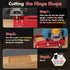 2.5" 5" 1/4" 5/8" 1-3/4" Door Hinge Jig, Aluminum Alloy Router Template Kit, Adjustable Mortise Jig for to Hinges, Fits