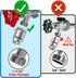 Self-Draining Vacuum Breaker, 1-1/16" Female Fine Thread, No Lead Brass Hose Bib Vacuum Breaker