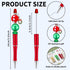 Whaline 24Pcs Red Green Gold Beadable Pen 3 Colors Bead Ballpoint Pen Gel Ink Pen Retractable Writing Pens Beaded Crafting Pens with Extra Refills for Xmas DIY Office School Supplies by Whaline