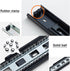 V3VOGUE 3 FOLD Drawer Glides - Cabinet Drawer Runners,Thickness Steel Construction,High Load Capacity,Metal Drawer