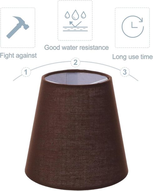 Bulb 5.51X5.51X5.11In Totority Cloth Lamp Shade Coffee Lamp Cover Handmade Decorative Lighting Accessory for Table