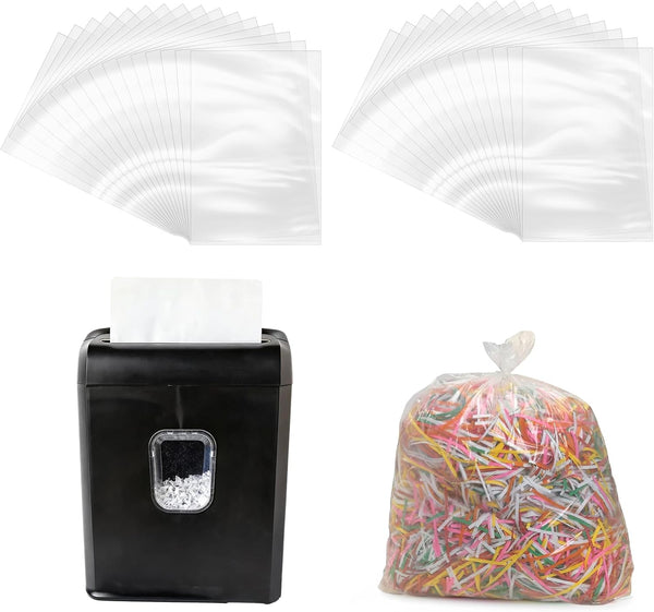 YooNotee 200 Pcs 15 Gallons Shredder Bags Large Gallon Size Paper Shredder Bags