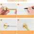 Ravinte Door Stoppers, 6 Pack Gold Spring Door Stops with Rubber Bumper for Bottom of Door