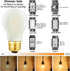 DONDDA E26 Bulb A15 2W 25 Bulb Dimmable AC120V 2700K E26 Bulb 25 200lm 6Pack Frosted Edison led Equal watt Light Warm