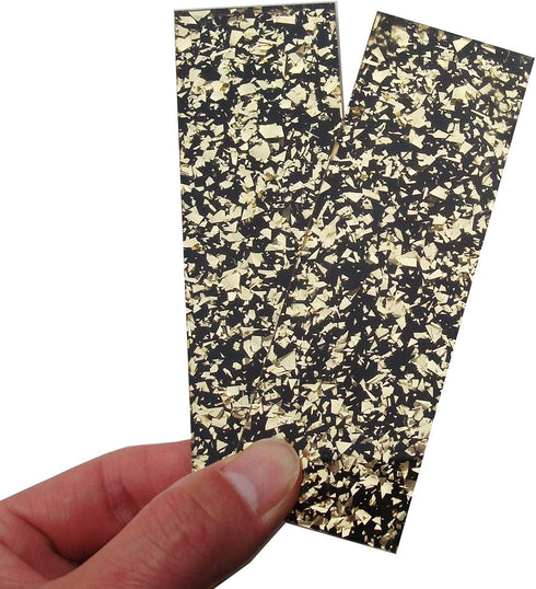 NC HAISDA Acrylic Knife Scales Handle Material Slabs for Knife Maker Blanks Blades, Pack of 2 Gold