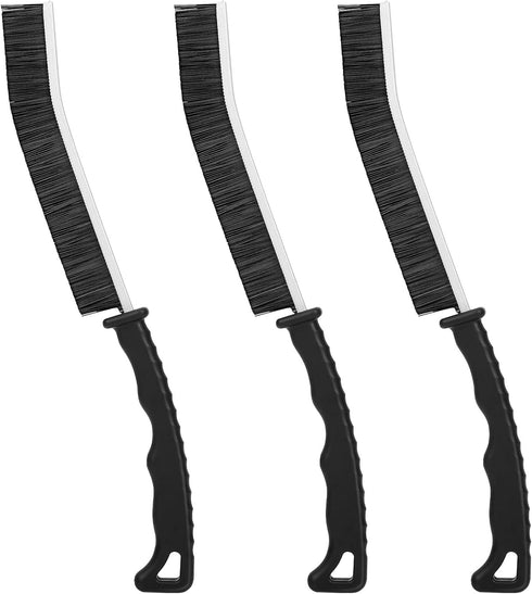 smcca 3Pcs Hard Bristle Crevice Cleaning Brush - Grout Cleaner Brush, Gap Cleaning