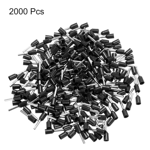 uxcell 2000 Pcs Insulated Ferrule Wire Connector: Electrical Crimp Terminal 18 AWG for Electrical Projects