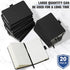 Laumoi 20 Pack Pocket Notebook Journals, 3.7" x 5.7" Hardcover Mini Notebooks with Pen Holder, A6 Lined