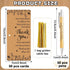 50 Sets gisgfim Employee Appreciation Gift Bulk Inspirational Bamboo Ballpoint Pens with Thank You Greeting Cards