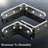 Wopanxye 12 Pack 20 125 mm Angle Corner Brackets for Shelf, x Stainless Steel Brace, Right Angle L-Shaped Sheet