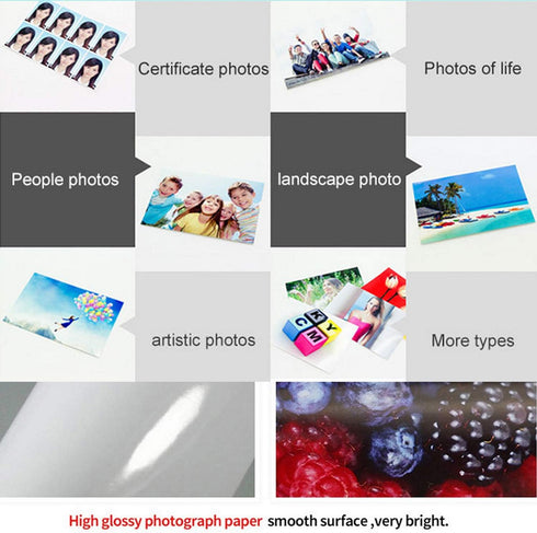 4x6 inch 4R 157gsm, 100 Glossy Laser Photo Paper - Sheets, Double-Sided Premium Coated Paper for Laser Printers, Ideal