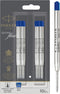 Parker Ballpoint Pen Refills, Medium Point, Blue QUINKflow Ink, 10 Count Compatible with Parker Pens