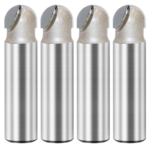 1/2-inch Shank, 1/2-inch Cutting Dia, 2-Flute, Carbide Tipped Groove Round Nose Core