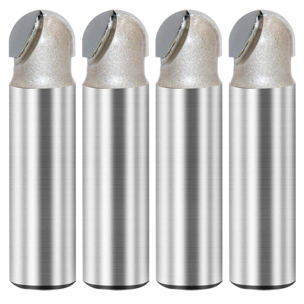 1/2-inch Shank, 1/2-inch Cutting Dia, 2-Flute, Carbide Tipped Groove Round Nose Core