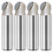1/2-inch Shank, 1/2-inch Cutting Dia, 2-Flute, Carbide Tipped Groove Round Nose Core