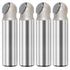 1/2-inch Shank, 1/2-inch Cutting Dia, 2-Flute, Carbide Tipped Groove Round Nose Core