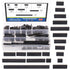 Glarks 240Pcs 2.54mm Straight Single Row PCB Board Female Pin Header Socket Connector Kit