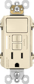 Legrand Radiant 15 Amp Combination GFCI Self-Test Tamper-Resistant Electrical Outlet with Single