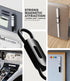 Nearockle 10 Pack Magnetic Pen Pencil Holder, Silicone Adjustable Holder for Desk, Refrigerator, Whiteboards, Office