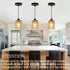 3-Pack Shades,5.9" 4.7" 3-Tier 1.62in Boho Rattan Lamp H x D Woven Small Shade Replacement, Fitter Farmhouse Pendant