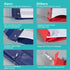 Binditek 30 Pack Clear Front Report Covers with 3 Prongs, Heavy Duty Plastic Report Folder with Navy Back Covers for