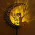 ZKLiLi Solar Lights Garden Decorations,Moon Fairy Light,Solar Statues Outdoor Decor,Warm LED Light for Pathway Lawn
