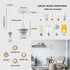 Wrpacttg 2pcs E27 3.94ft Corridor(Bulb Pendant Light Kit White Cord Holder Base Hanging Lamp Lantern Socket