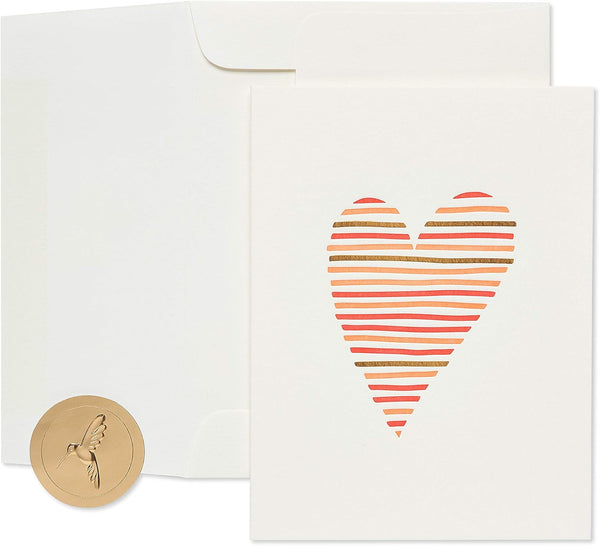 Papyrus Blank Romantic Card - Anniversary, Friendship (Heart)