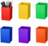 OHiZVZV 12 Pack Acrylic Pencil and Crayon Organizer, Color Pencil Holder for Classroom,