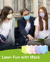 3-Ply 3 50 Pack FriCARE Disposable Face Masks, ASTM Level Medical Grade, FSA/HSA Eligible, Breathable & Comfortable