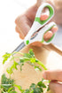Zyliss Heavy Duty Home & Kitchen Herb Shears Scissors - White/Green, 8.5 x 4.2 x 0.4 inches with Innovative Stem